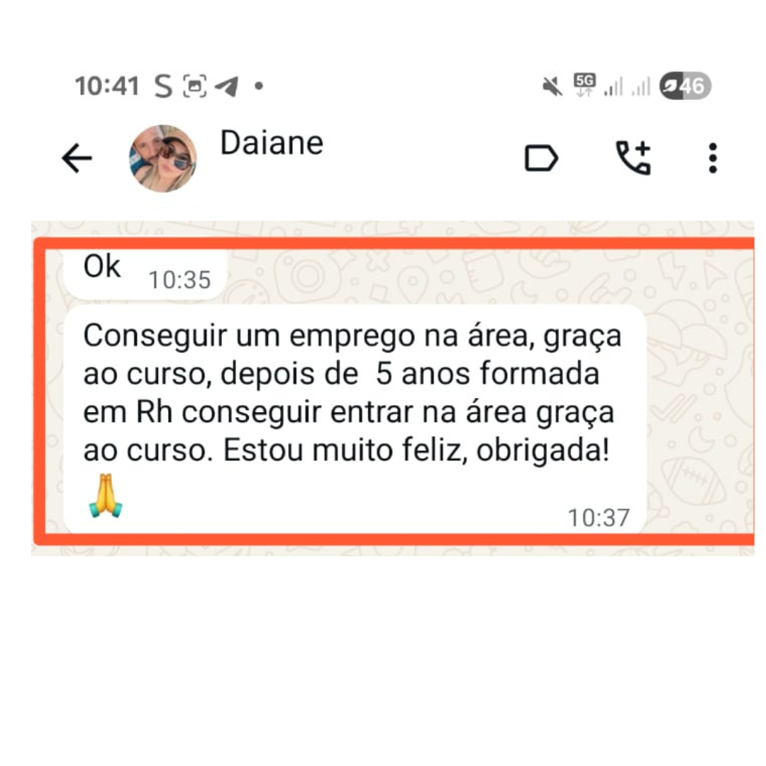 Depoimento aluno